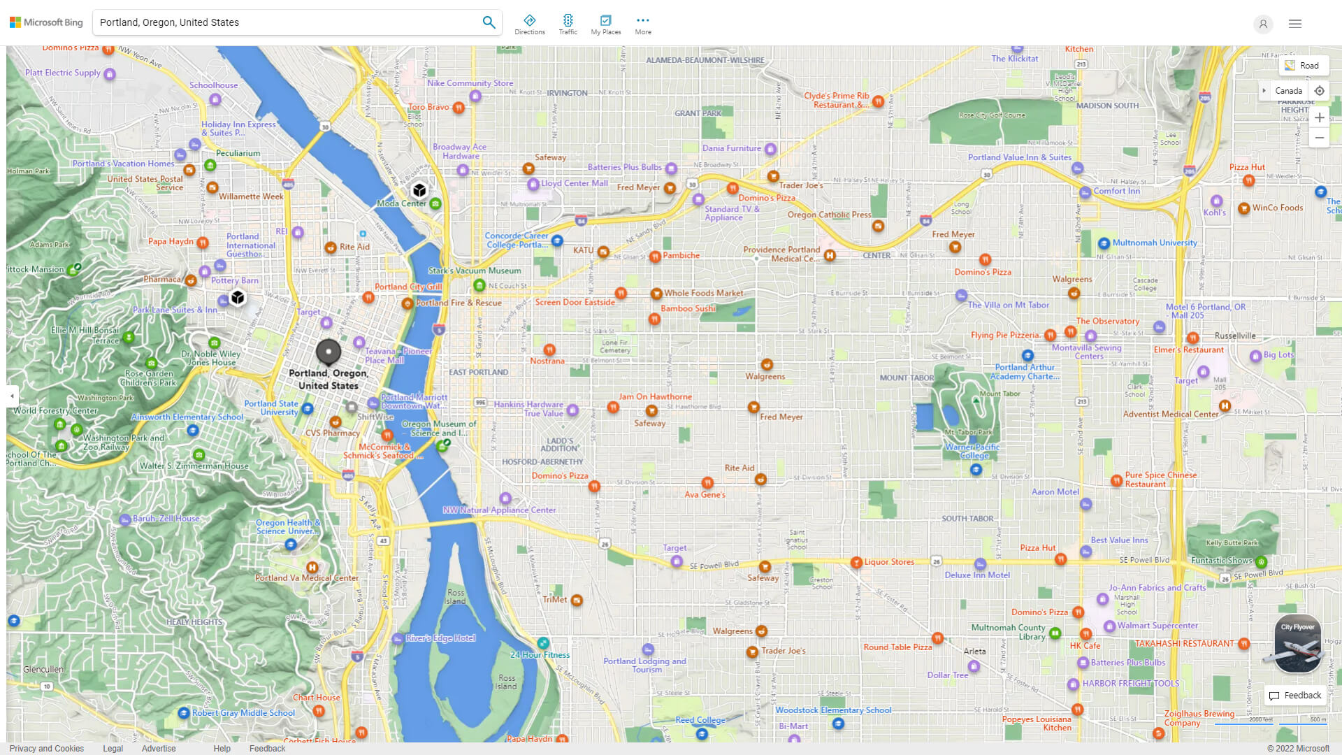 Portland Detailed Map